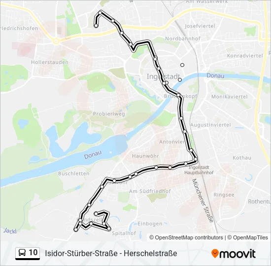 10 Bus Line Map