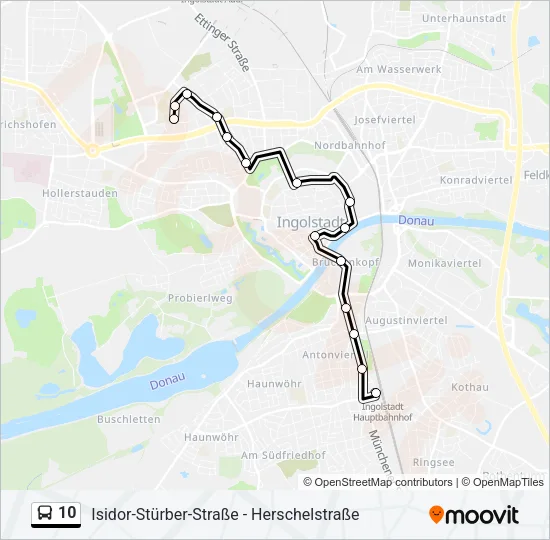 10 Bus Line Map