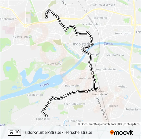 10 Bus Line Map