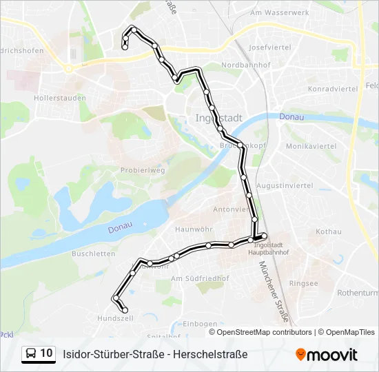 10 Bus Line Map