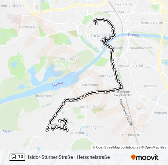10 Bus Line Map