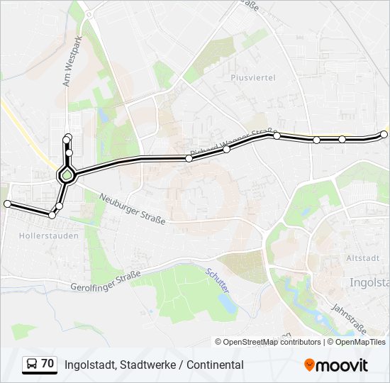 70 Route: Schedules, Stops & Maps - Ingolstadt, Stadtwerke ...