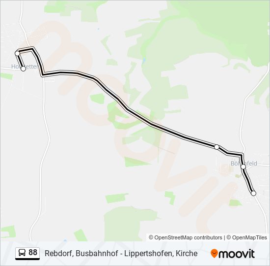 88 Route: Schedules, Stops & Maps - Hofstetten, Schloßstraße (Updated)