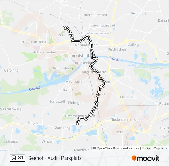 S1 Bus Line Map