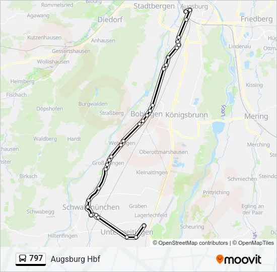 797 Bus Line Map