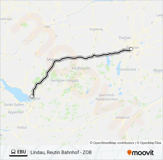 EBU Bus Line Map