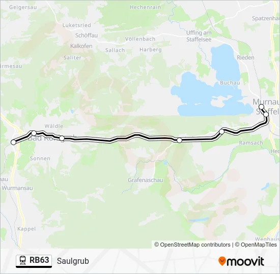  RB63: карта маршрута