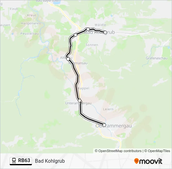  RB63: карта маршрута