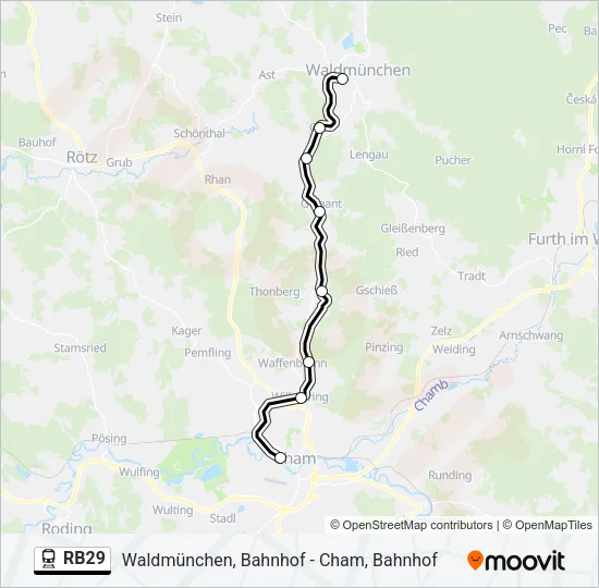 RB29 Train Line Map