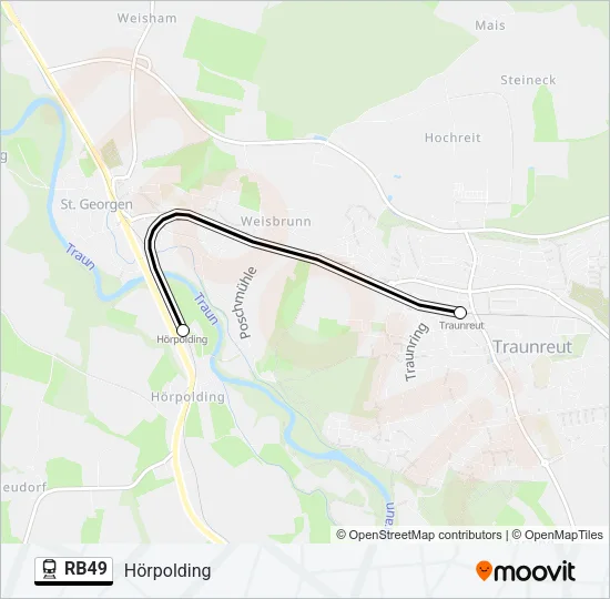 RB49 Train Line Map