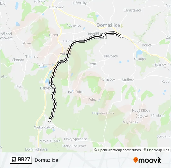 RB27 Train Line Map