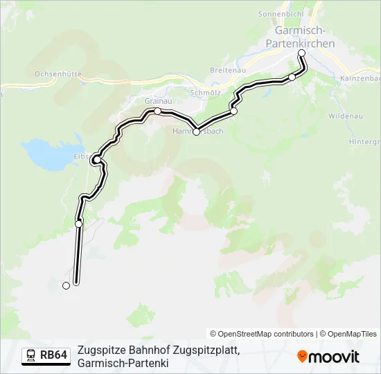 RB64 Train Line Map
