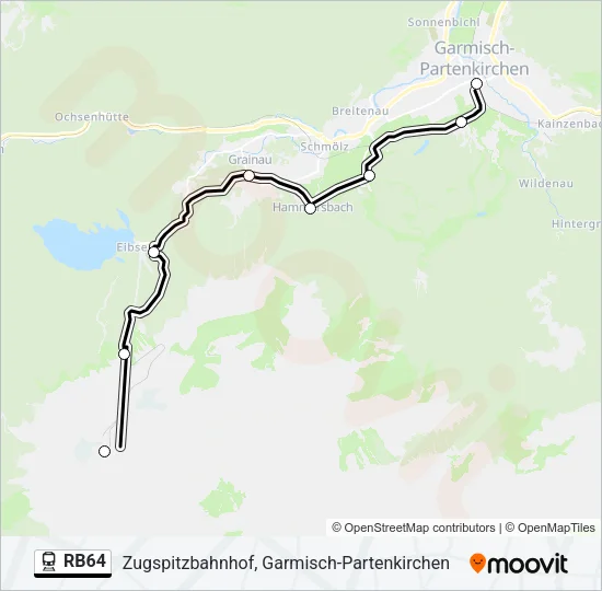 RB64 Train Line Map