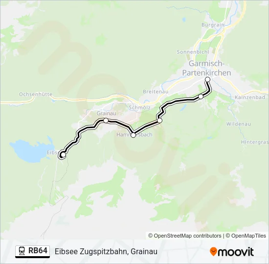 RB64 Train Line Map