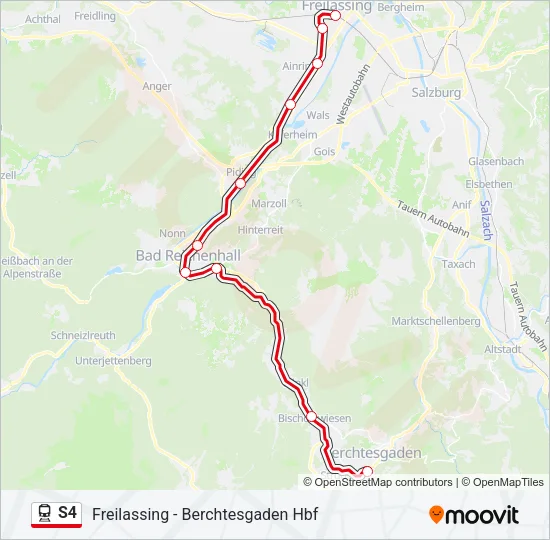 S4 Train Line Map