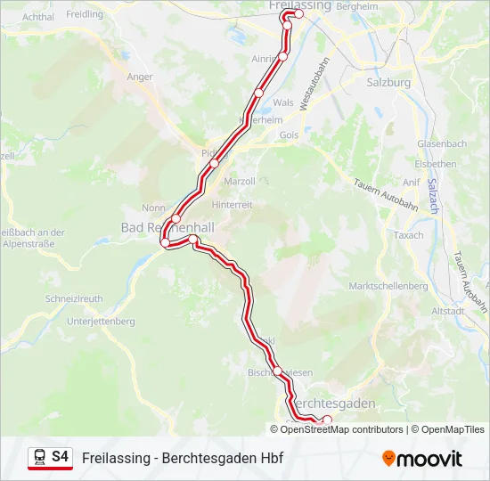 S4 Train Line Map