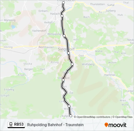 RB53 Train Line Map