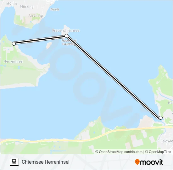 Поезд CHIEMSEE-SCHIFFFAHRT: карта маршрута