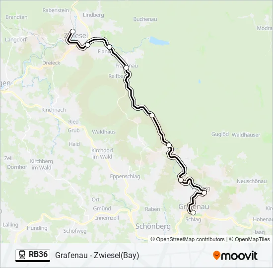 RB36 Train Line Map