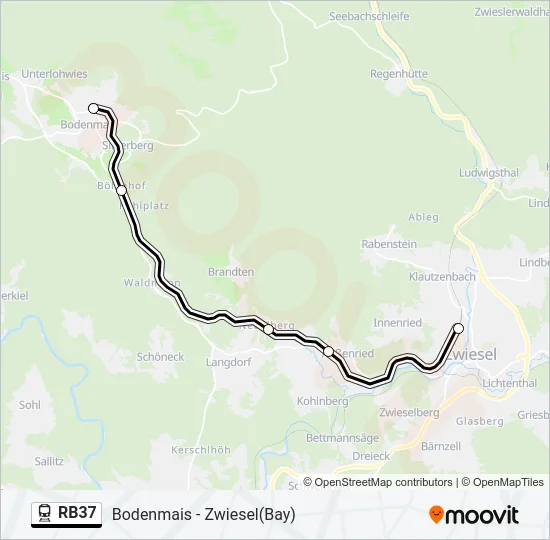RB37 Train Line Map
