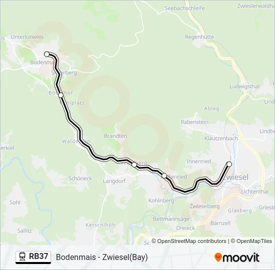 RB37 Train Line Map