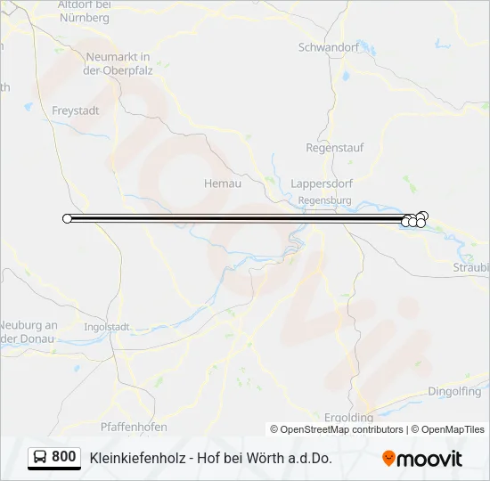 800 Bus Line Map