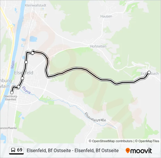 69 Bus Line Map
