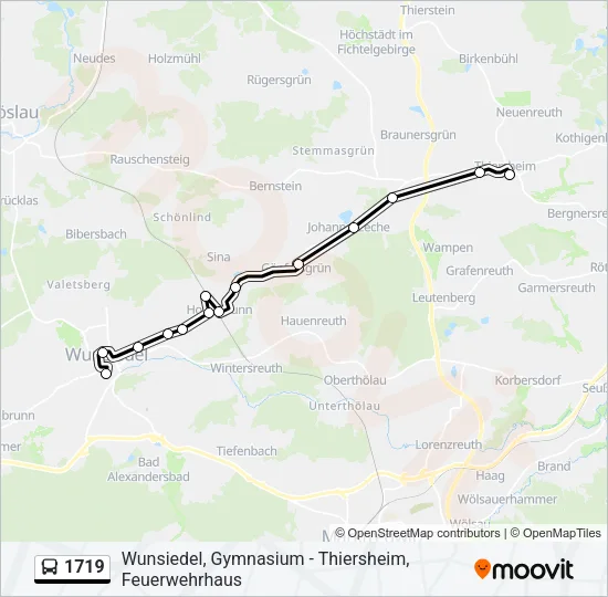 1719 Bus Line Map