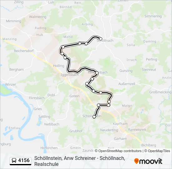 4156 Bus Line Map
