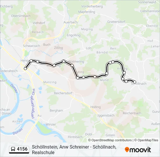 4156 Bus Line Map