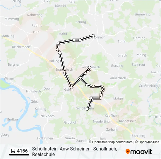 4156 Bus Line Map