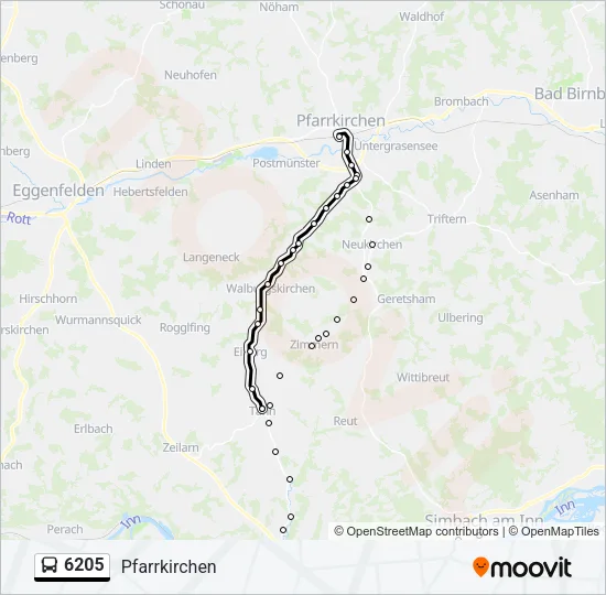 6205 Bus Line Map