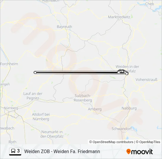 3 Bus Line Map