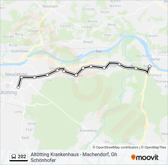 202 Bus Line Map