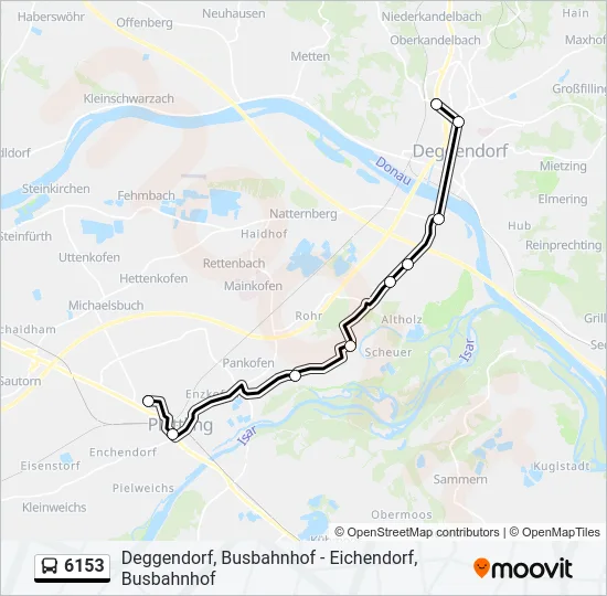 6153 Bus Line Map