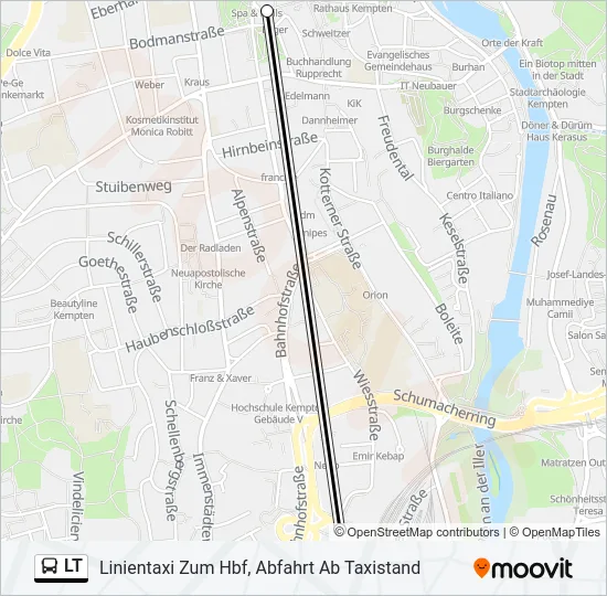 LT Bus Line Map