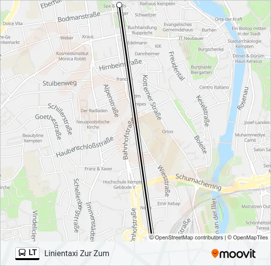 LT Bus Line Map