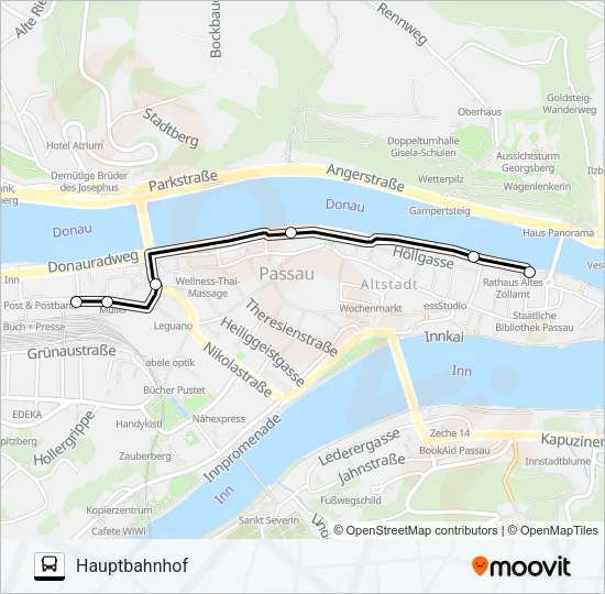 Автобус ZUSATZBUS L1: карта маршрута