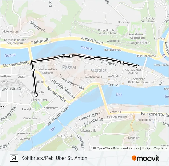 Автобус ZUSATZBUS L1: карта маршрута