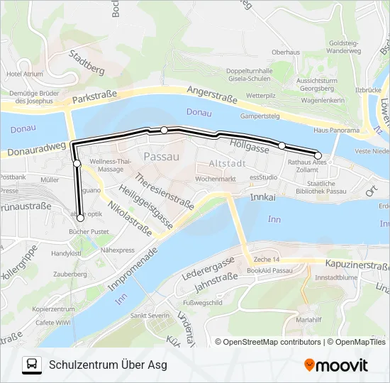 Автобус ZUSATZBUS L1: карта маршрута