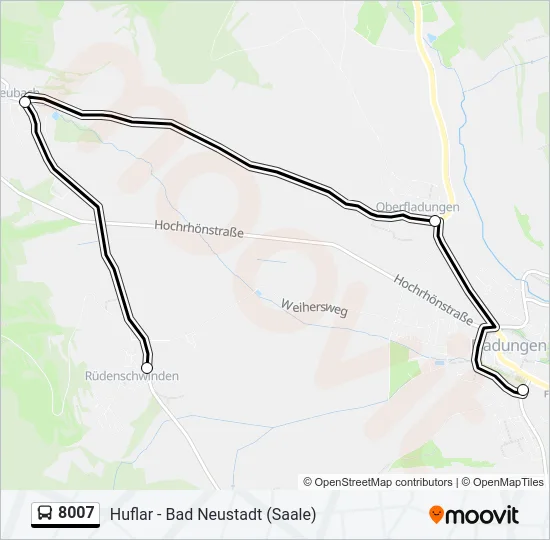 8007 Bus Line Map