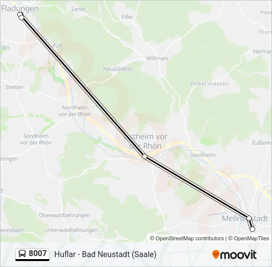 8007 Bus Line Map
