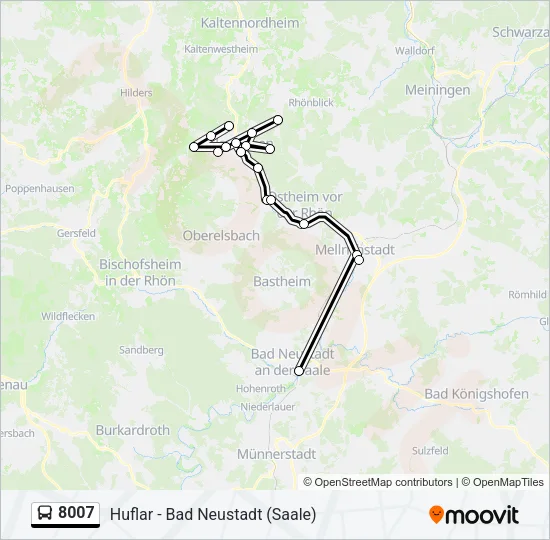 8007 Bus Line Map