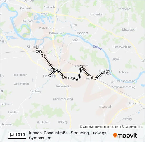 1019 Bus Line Map