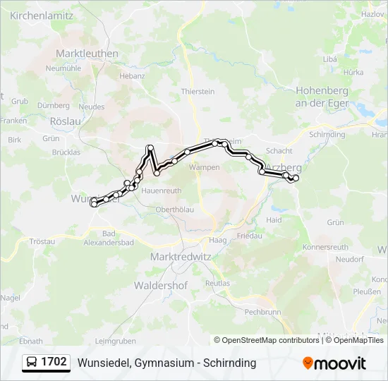 1702 Bus Line Map
