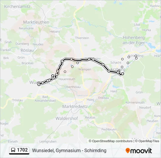1702 Bus Line Map