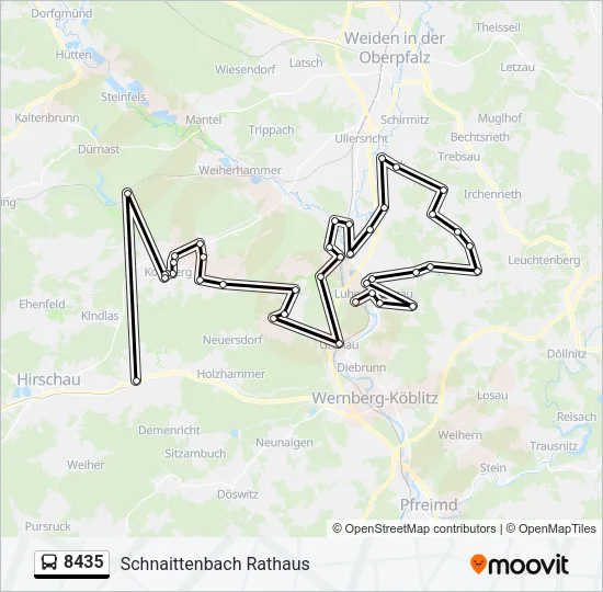 8435 Bus Line Map