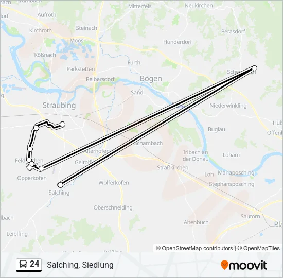 24 Bus Line Map