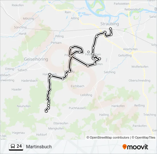 24 Bus Line Map