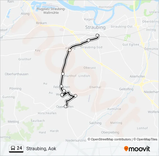24 Bus Line Map